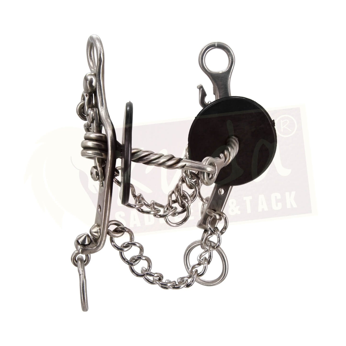 Small Shank Bit with Interchangeable Twisted Wire Single-Snaffle Mouthpiece