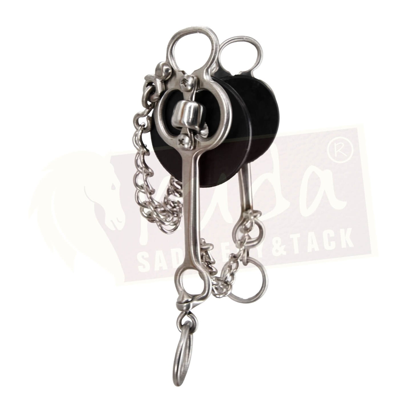 Fish Shank Bit with Interchangeable Twisted Wire Single-Snaffle Mouthpiece