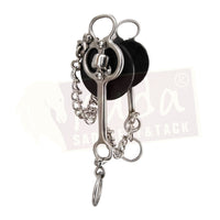 Fish Shank Bit with Interchangeable Twisted Wire Single-Snaffle Mouthpiece