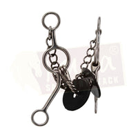 Gag Shank Bit with Twisted Wire and Double-Jointed Lifesaver Mouthpiece
