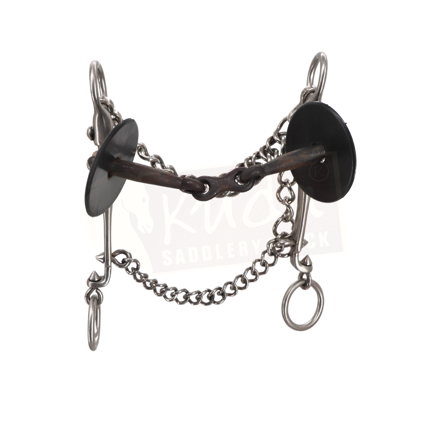 Straight Small Shank Bit with Interchangeable Double Jointed 3-Piece Snaffle