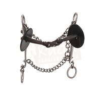 Straight Small Shank Bit with Interchangeable Double Jointed 3-Piece Snaffle