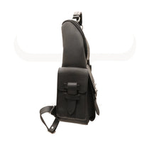 THE BLAKE SMALL - Cuero marrón flor de primera calidad