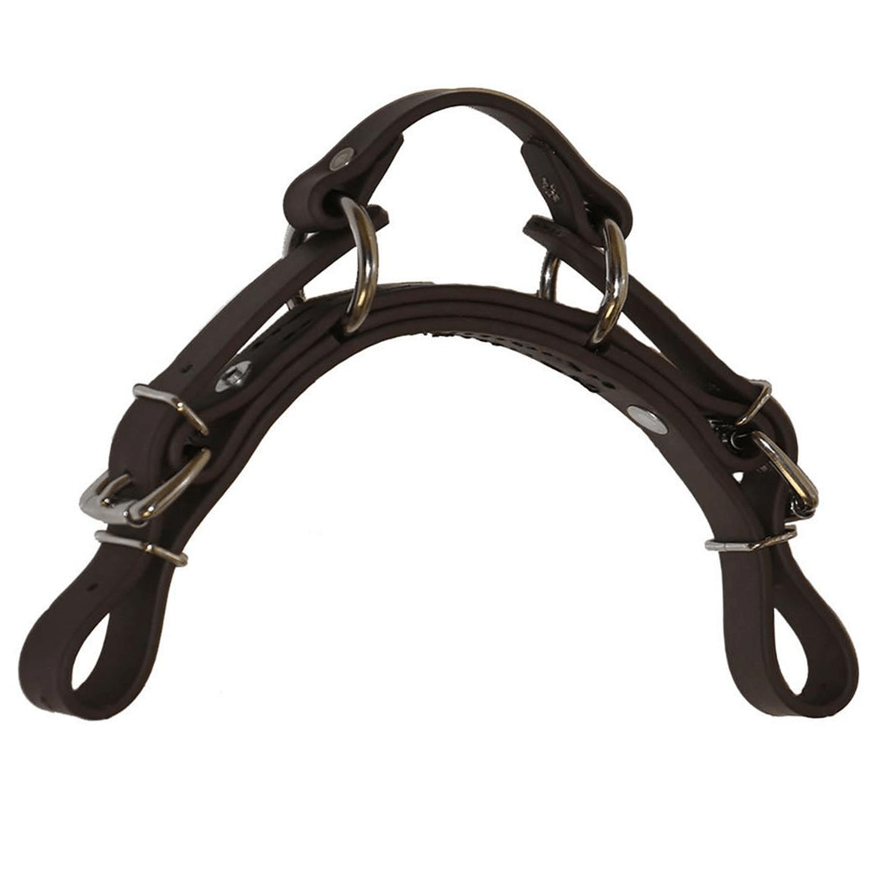Brown Biothane Curb Strap 