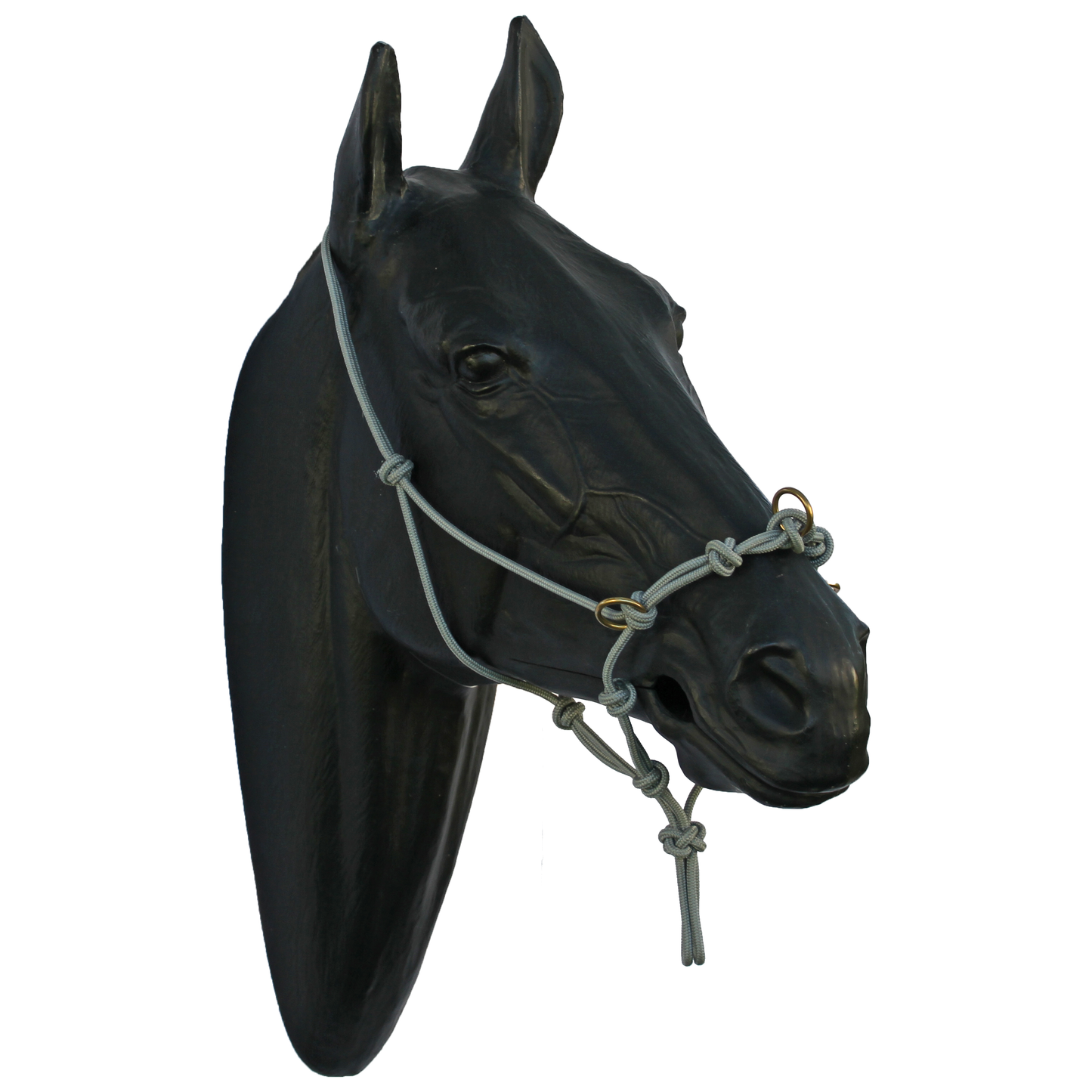 Halter - 5 Nose Knots, 4 Chin Knots and 3 rings