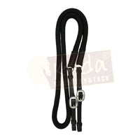 Nylon Reins with Leather Ends - 3/4" (Assorted Colors)