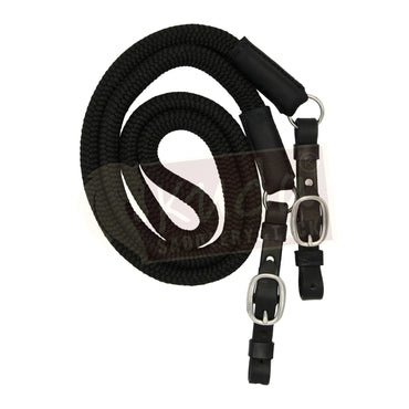 Nylon Reins with Leather Ends - 5/8" (Assorted Colors)