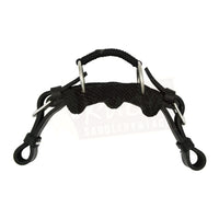 Leather Curb - Braided with 3 Knobs
