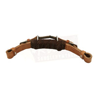 Leather Curb - Braided with 2 Knobs