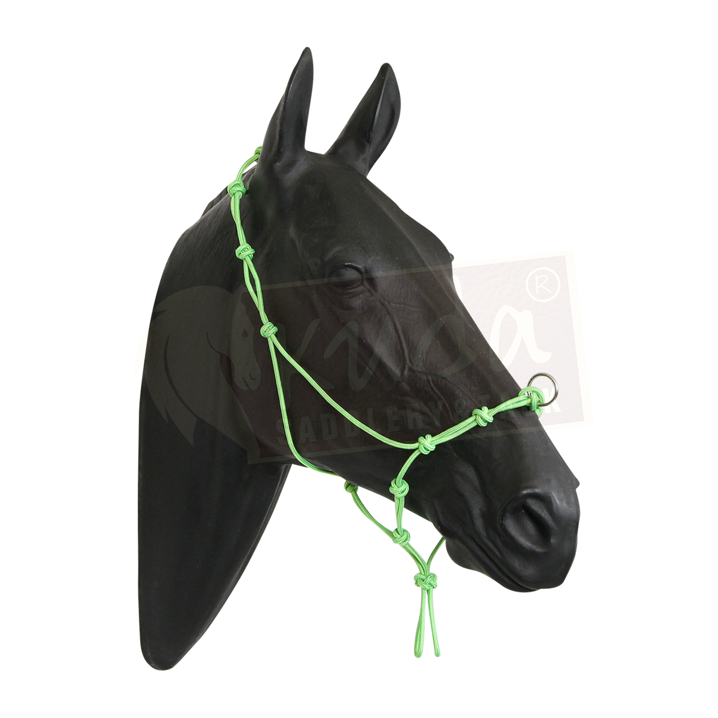 Halter - 5 Nose Knots, 4 Chin Knots, 5 Poll Knots and 1 Ring