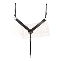 Leather Breast Collar - 1 1/2" - Black