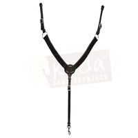 Leather Breast Collar - 1 1/2" - Black