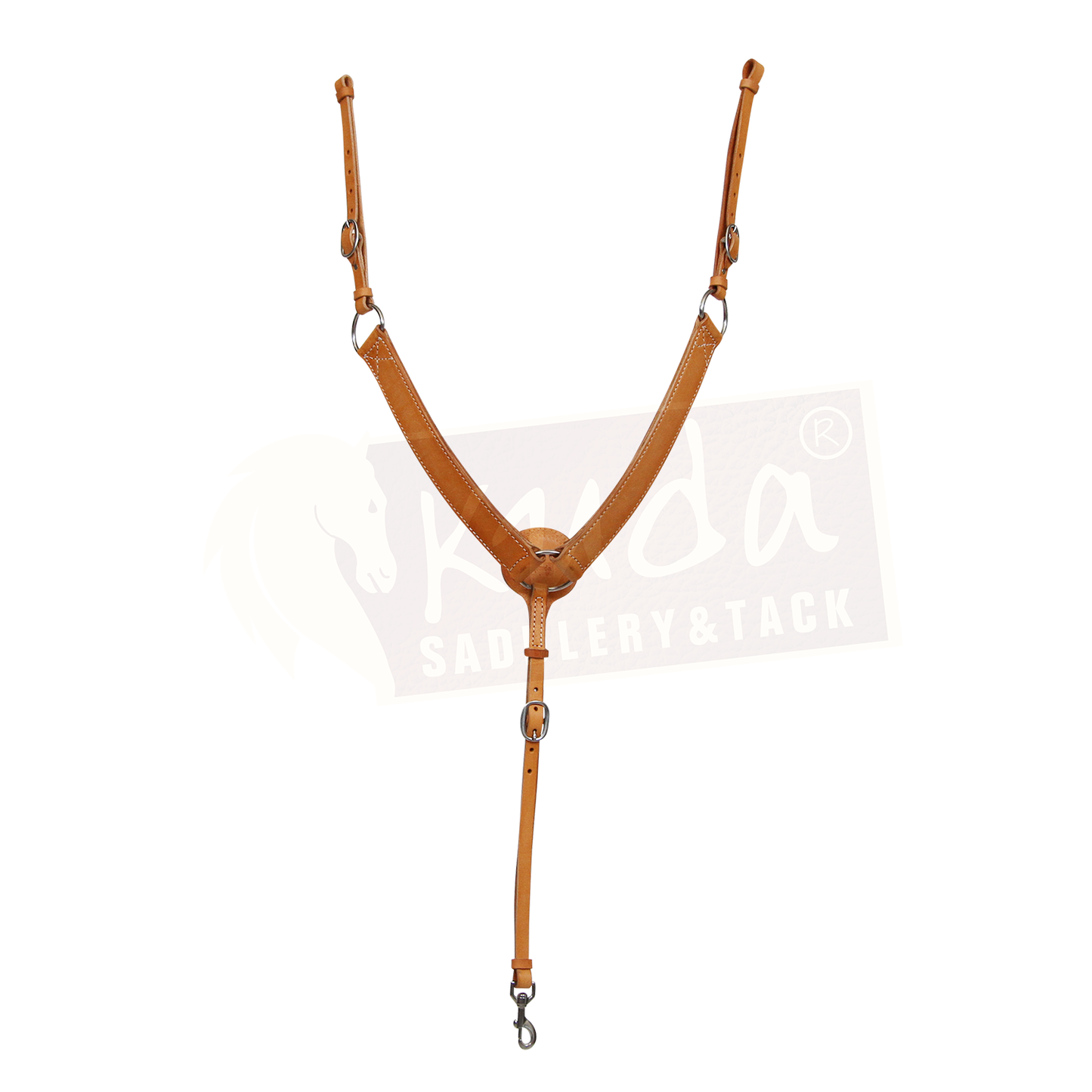 Leather Breast Collar - 1 1/2" - Brown