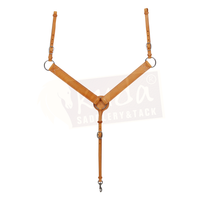 Leather Breast Collar - 1 1/2" - Brown
