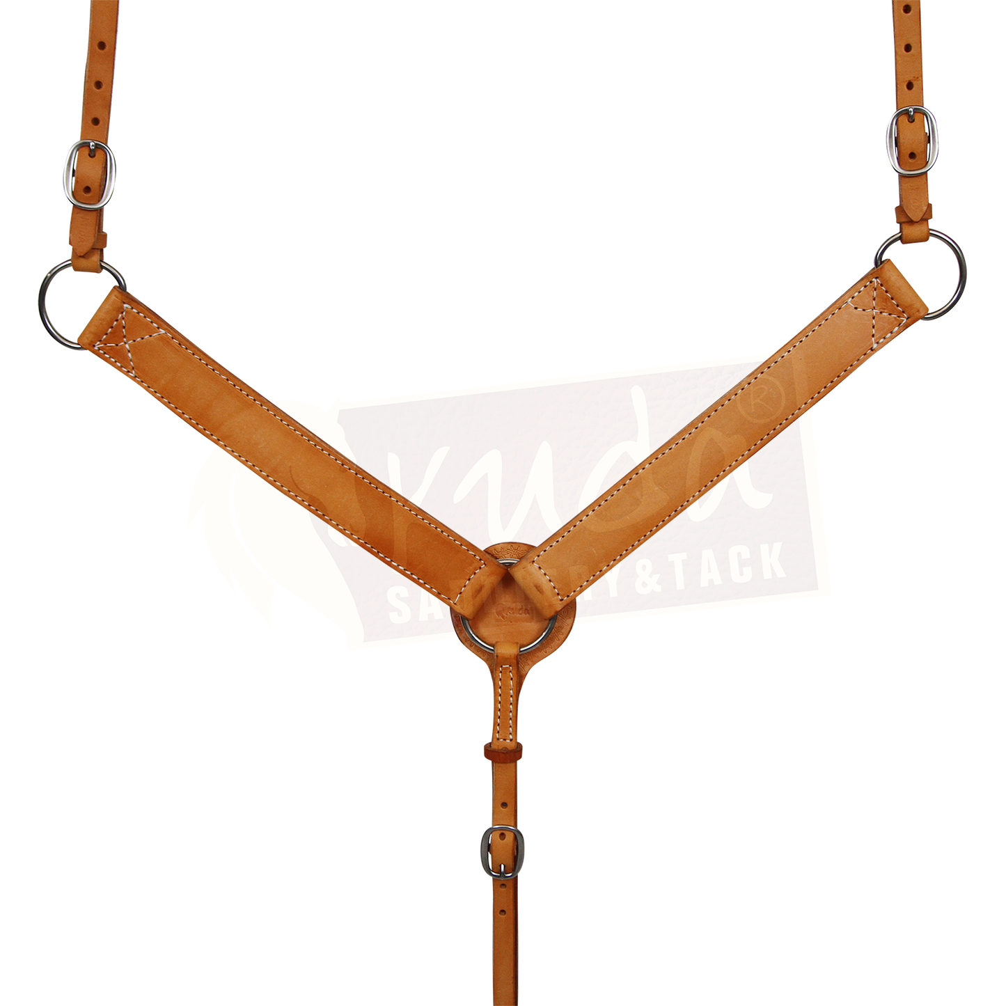 Leather Breast Collar - 1 1/2" - Brown