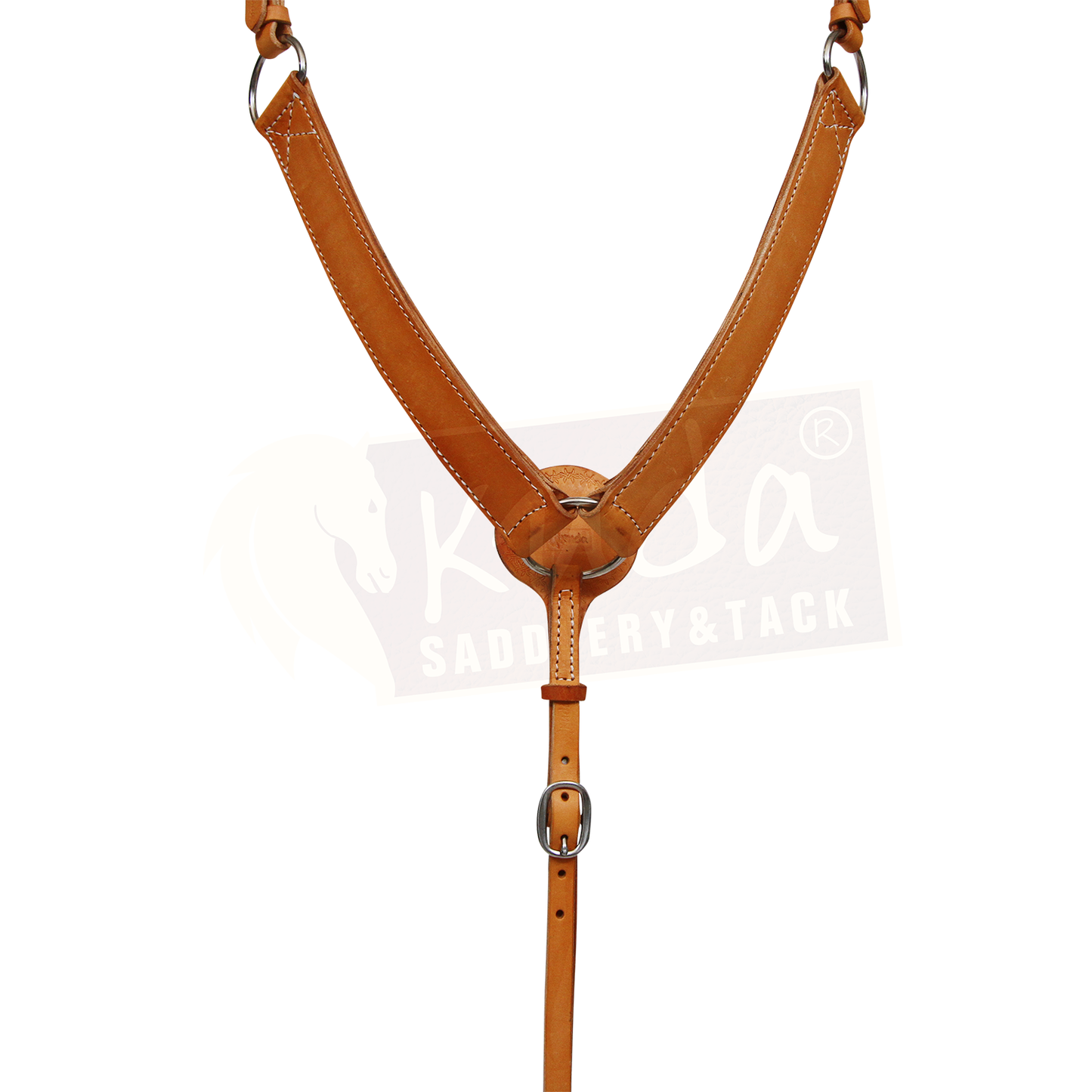 Leather Breast Collar - 1 1/2" - Brown